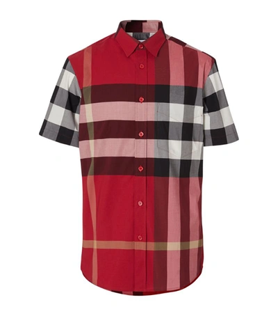 Shop Burberry Short-sleeved Check Shirt