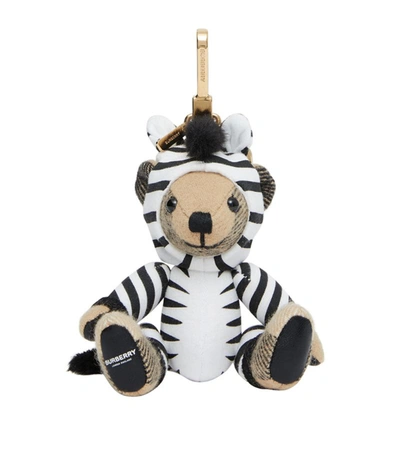 Shop Burberry Zebra Costume Thomas Bear Charm Keyring