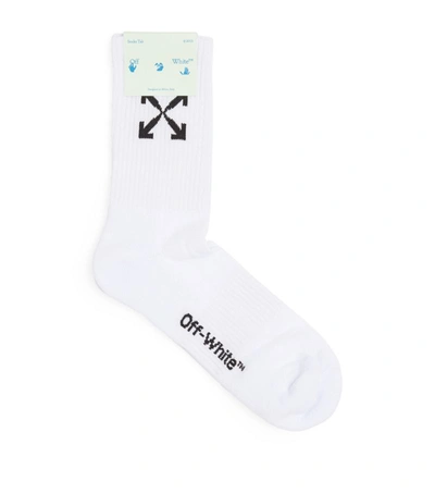 Shop Off-white Arrows Logo Ankle Socks