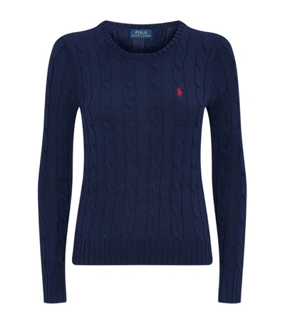 Shop Polo Ralph Lauren Cable-knit Sweater In Navy