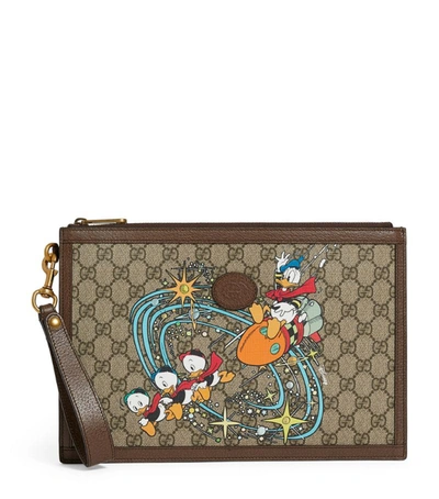 Shop Gucci + Disney Donald Duck Pouch