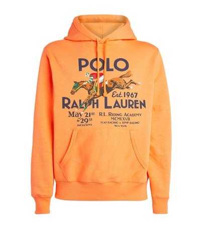 Polo Ralph Lauren Cotton Blend Riding Academy Hoodie In Orange | ModeSens