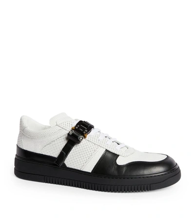 Shop Alyx 1017  9sm Leather Two-tone Buckle Sneakers