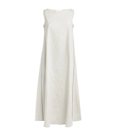 Shop Fabiana Filippi Linen-blend Chain-trim Dress