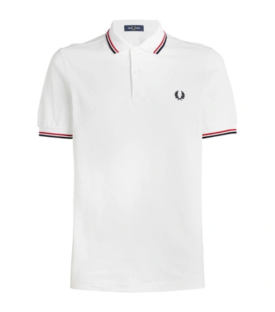 Fred Perry Tipped M12 Polo Shirt In White | ModeSens