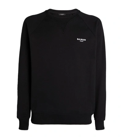 Shop Balmain Eco-design Flocked Sweater