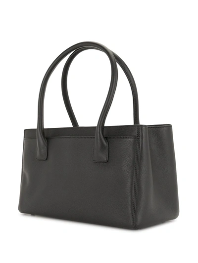 Pre-owned Chanel 2014 Cc Turn-lock Tote Bag In Black