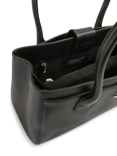 Pre-owned Chanel 2014 Cc Turn-lock Tote Bag In Black