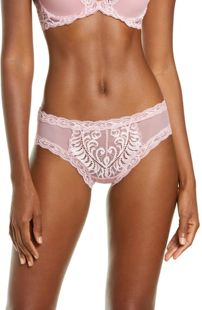 Shop Natori Feathers Hipster Briefs In Spanish Rose