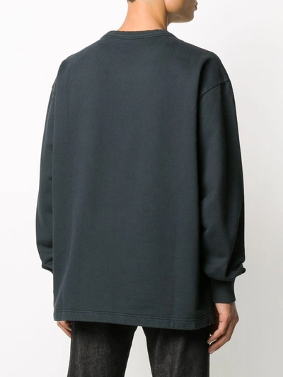 Shop Acne Studios Logo Sweatshirt In Black