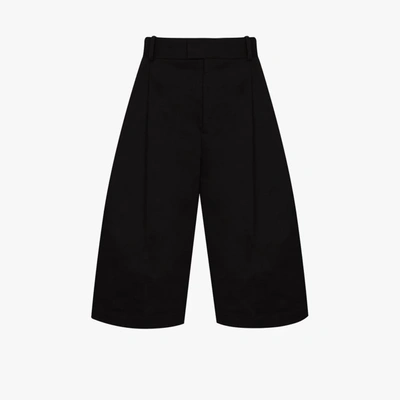 Shop Bottega Veneta Long Tailored Shorts In Black