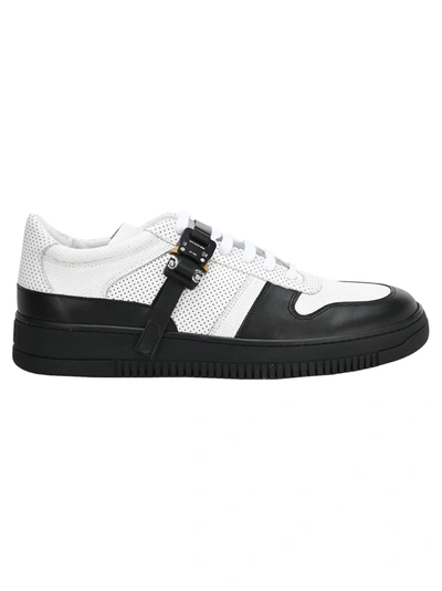 Shop Alyx Buckle Low Trainer In White Black