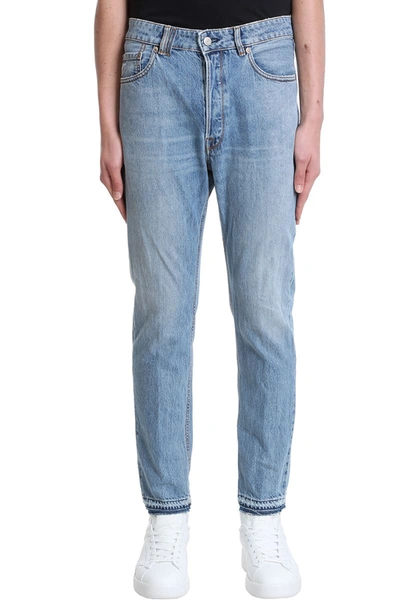 Shop Golden Goose Happy Jeans In Cyan Denim