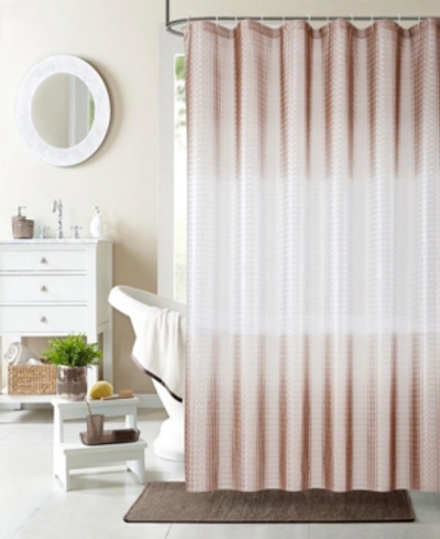 Shop Dainty Home Mist 3d Shower Curtain Liner, 70" W X 72" L In Taupe