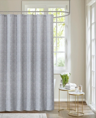 Shop Dainty Home Moderna Shower Curtain, 70" W X 72" L Bedding In Silver-tone