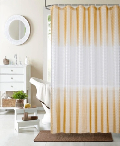 Shop Dainty Home Mist 3d Shower Curtain Liner, 70" W X 72" L In Ivory
