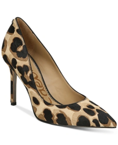Shop Sam Edelman Hazel Pumps Women's Shoes In Dark Brown Leopard