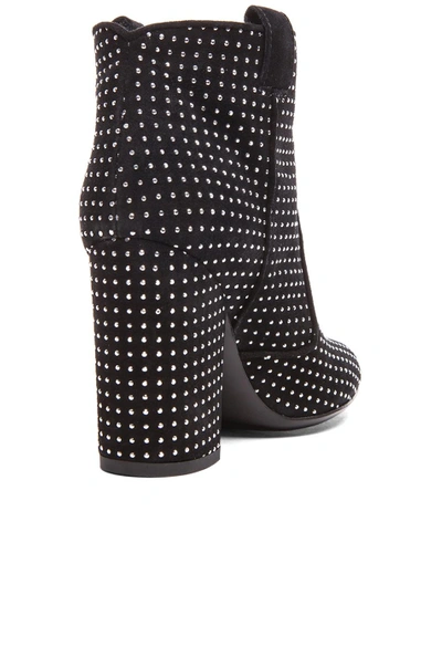 Shop Laurence Dacade Pete Suede Studded Booties In Black & Silver