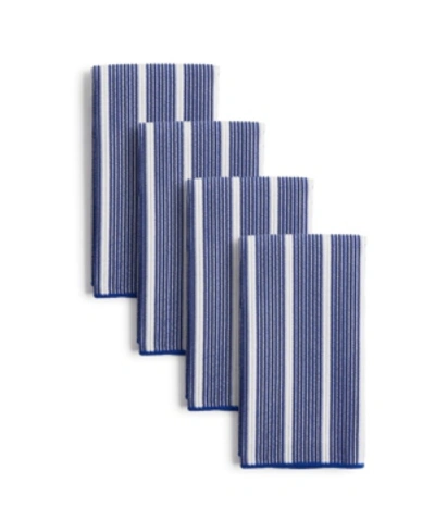 Shop Town & Country Living Striped 8-pc. Bar-mop Set In Navy