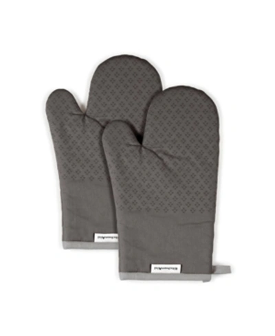 Kitchenaid Asteroid 2-pc. Oven Mitt Set In Charcoal Grey