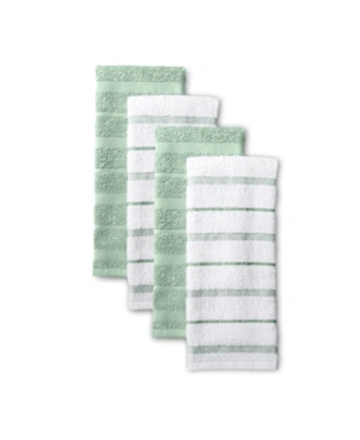 Kitchenaid Albany 4-pc. Kitchen Towel Set In Pistachio