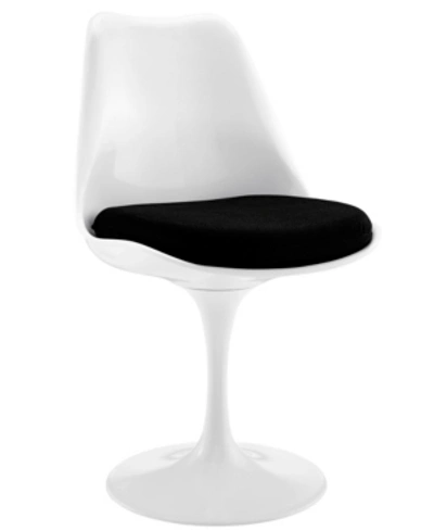 Shop Modway Lippa Dining Fabric Side Chair In Black