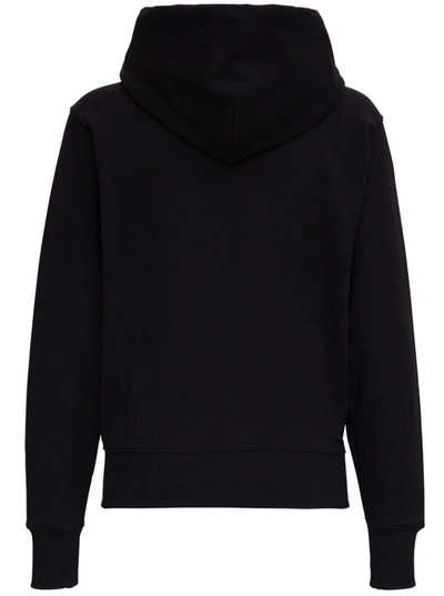 Shop Kenzo Classic Tiger Cotton Hoodie In Black