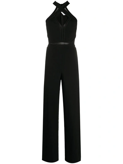 Shop Stella Mccartney Criss-cross Front Jumpsuit In Black