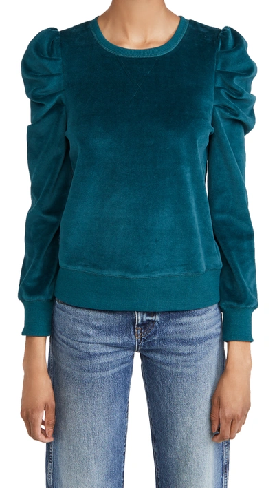 Shop Rebecca Minkoff Janine Sweatshirt In Teal