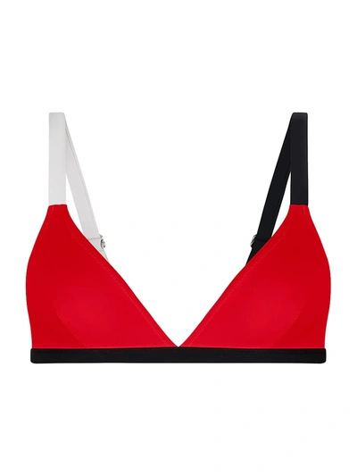 Shop Valimare St. Barths Bikini Top In Red