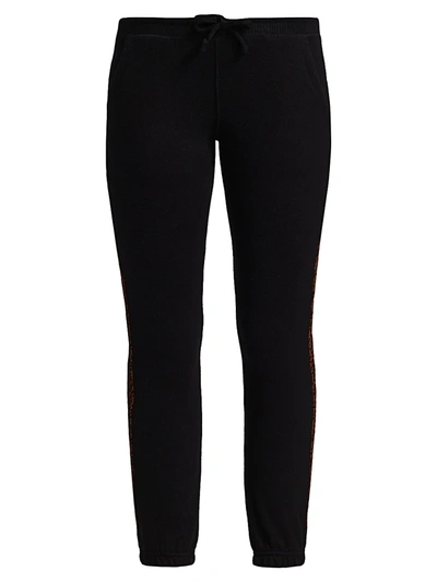 Shop Rails Kingston Slim-fit Sweatpants In Black Velvet Leopard