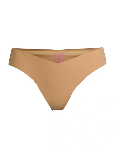 Commando Thong In Dark Nude