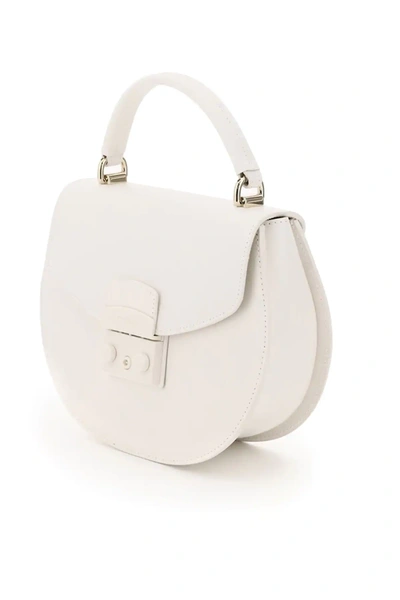 Shop Furla Metropolis S Top Handle Bag In White