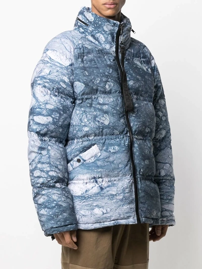 Shop Raeburn Glacier Puffer Coat In Blue