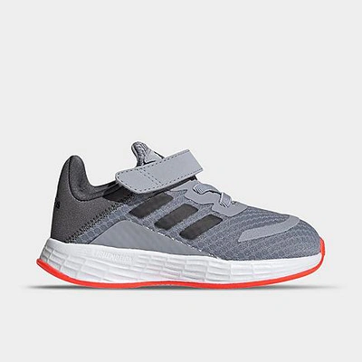 Shop Adidas Originals Adidas Kids' Toddler Duramo Sl Hook-and-loop Running Shoes In Halo Silver/black/solar Red