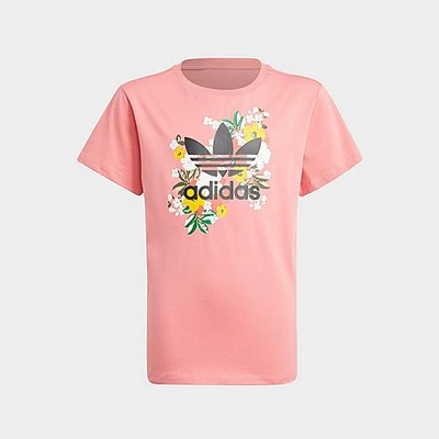Adidas Originals Kids' Adidas Girls' Originals Her Studio London Floral T- shirt In Hazy Rose/multi | ModeSens
