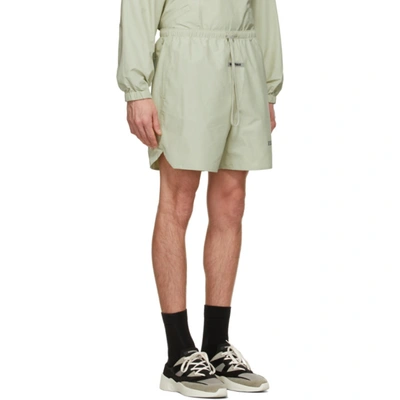 Shop Essentials Green Volley Shorts In Sage