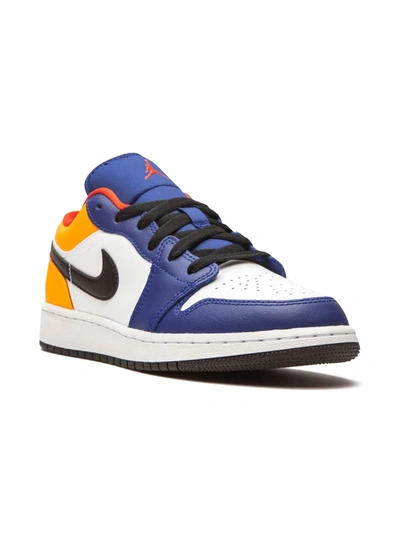 Shop Nike Air Jordan 1 Low "royal Yellow" Sneakers In White