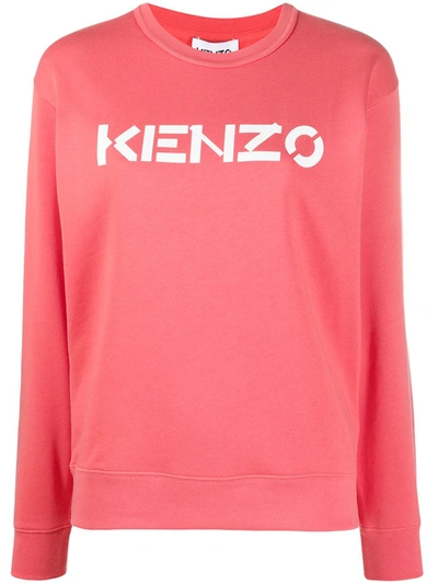 Shop Kenzo Logo-print Sweatshirt In Orange