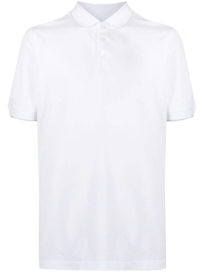 Shop Brunello Cucinelli Classic White Polo Shirt