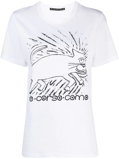 Shop 10 Corso Como Graphic-print T-shirt In White