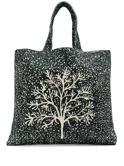 10 Corso Como Tree-print Tote Bag In Black