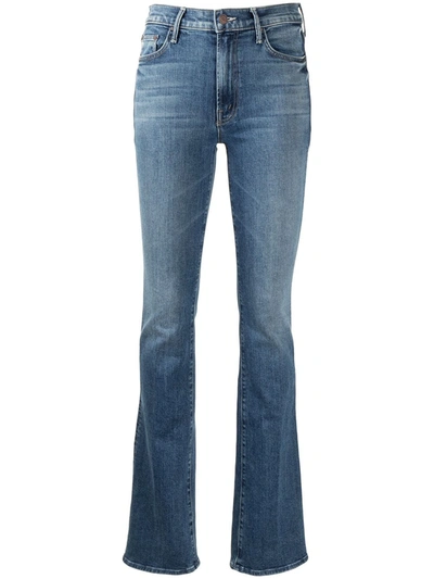 Shop Mother The Insider Bootcut Jeans In Blue