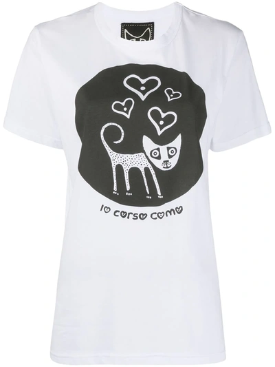 Shop 10 Corso Como Graphic-print T-shirt In White