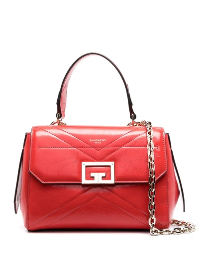 Shop Givenchy Medium Id Shoulder Bag In Red