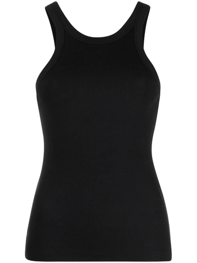 Shop Totême Espera Ribbed Vest In Black