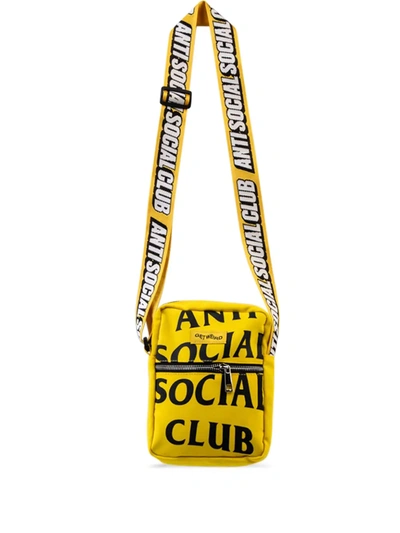Shop Anti Social Social Club It's The Remix Side Bag In Yellow