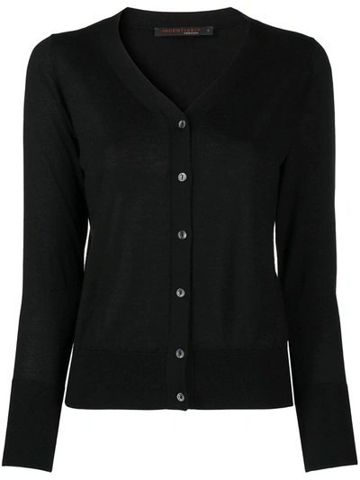 Shop Incentive! Cashmere Rib-trimmed Cashmere Cardigan In Black