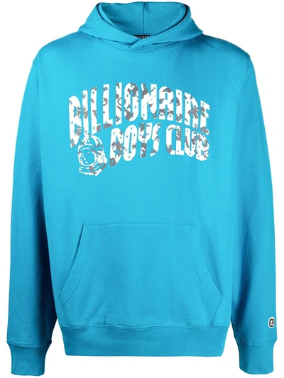 Shop Billionaire Boys Club Arch-logo Cotton Hoodie In Blue