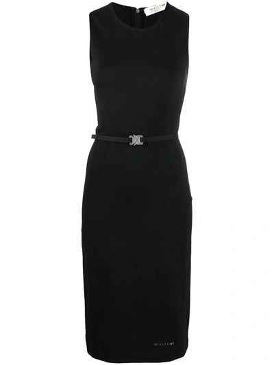 Shop Alyx Belted Midi Dress In Black